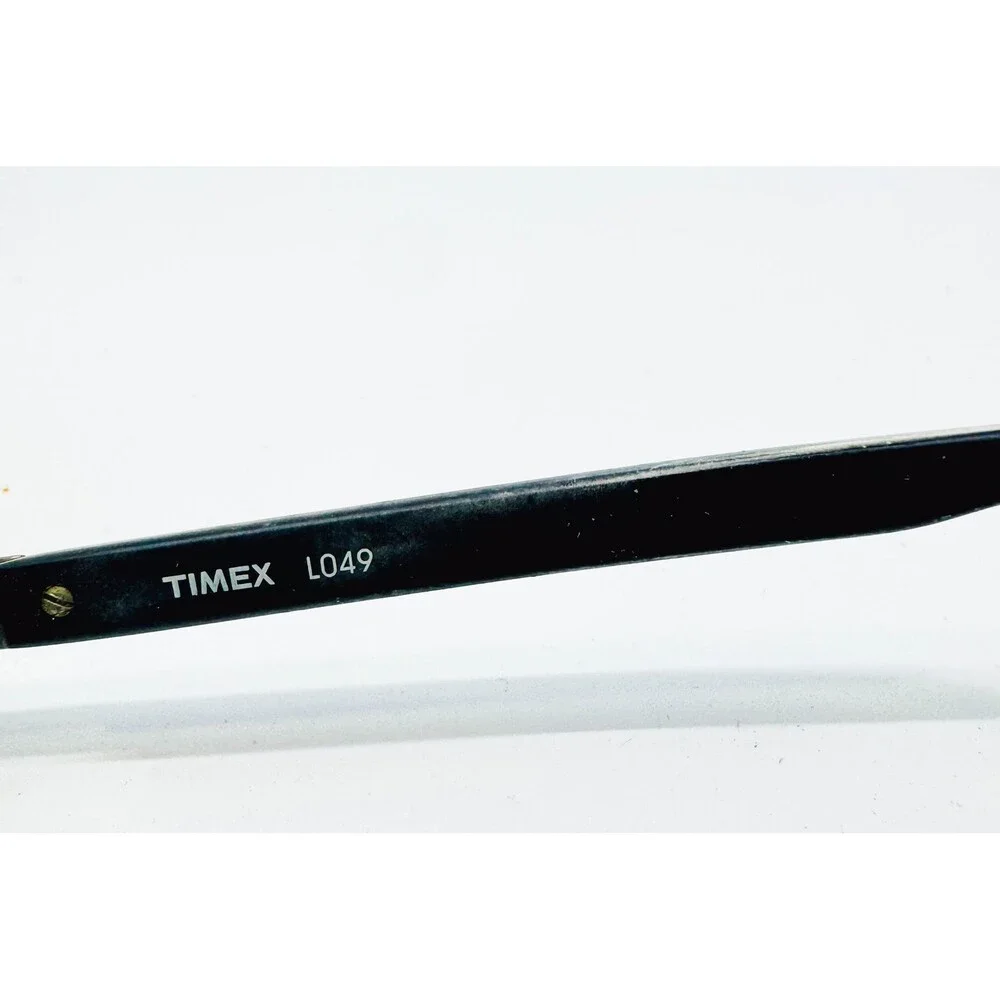 Timex Eyeglasses Mens Black Semi Rimless L049 Rectangle 58-17-150